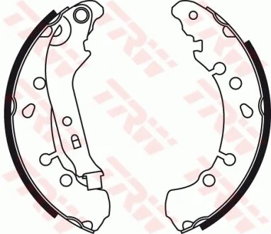 Колодки тормозные барабанные, комплект TRW GS8778