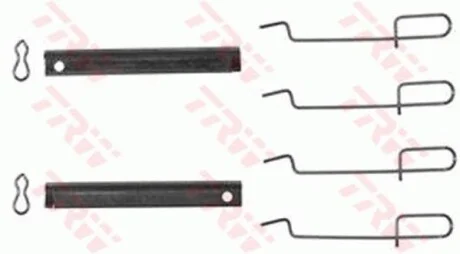 Комплект монтажный тормозных колодок TRW PFK210