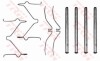 Комплект монтажный тормозных колодок TRW PFK286 (фото 1)
