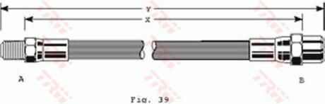 Тормозной шланг TRW PHB111