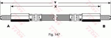 Тормозной шланг TRW PHC246