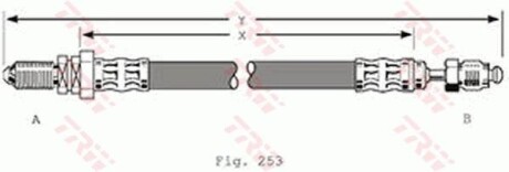 Тормозной шланг TRW PHC279