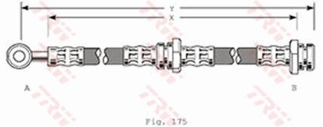 Тормозной шланг TRW PHD216