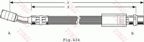 Тормозной шланг TRW PHD474