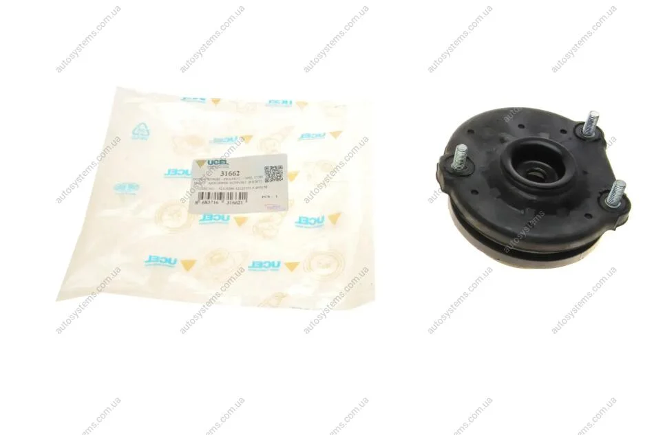Подушка амортизатора (переднього) Fiat Doblo 1.3D-2.0D10- (R) Ucel 31662 (фото 1)