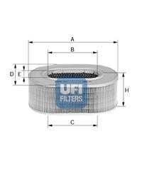 Воздушный фильтр UFI 27.196.00