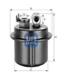 Топливный фильтр UFI 31.535.00