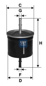 Топливный фильтр UFI 31.811.00