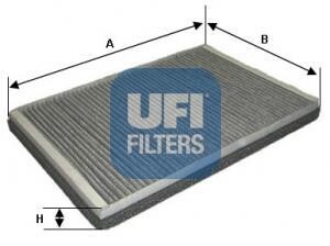 Фильтр салона с активированным углем UFI 54.169.00