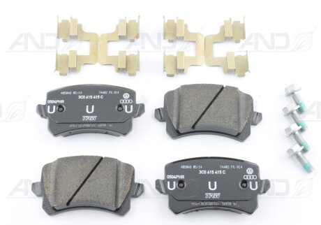 Тормозные колодки дисковые, комплект VAG 3AA 698 451