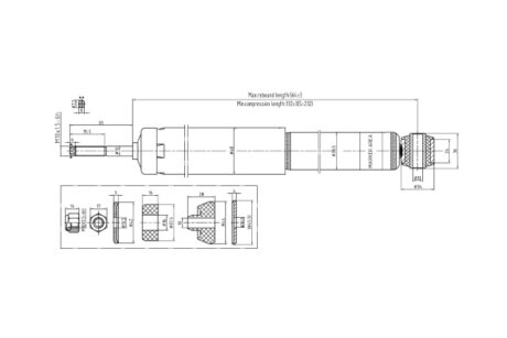 Амортизатор подвески передний газомасляный VAICO V40-0689