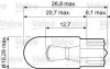 Лампа накаливания желтая WY5W 12V 5W Valeo 032213 (фото 2)