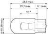 Лампа накаливания W5W 12V 5W Valeo 032700 (фото 2)