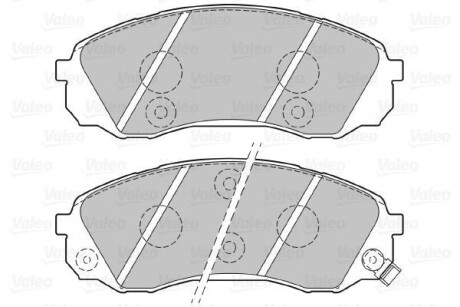 Тормозные колодки дисковые, комплект Valeo 301077