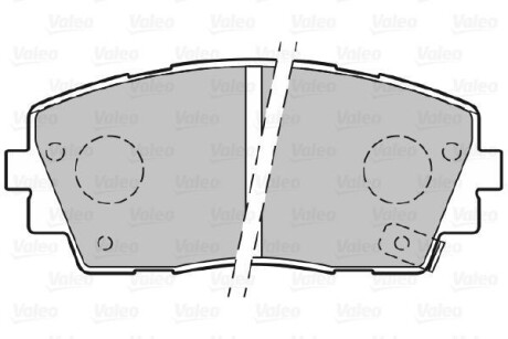 Тормозные колодки дисковые, комплект Valeo 301299