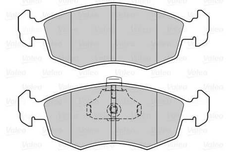 Тормозные колодки дисковые передние, комплект Valeo 302023
