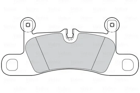 Тормозные колодки дисковые задние, комплект Valeo 302280