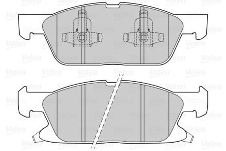 Тормозные колодки дисковые передние, комплект Valeo 302311