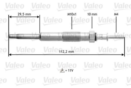 Свеча накаливания Valeo 345135