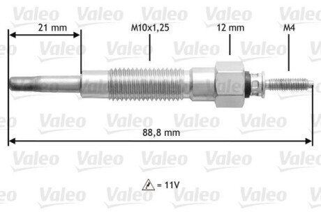 Свеча накаливания Valeo 345213