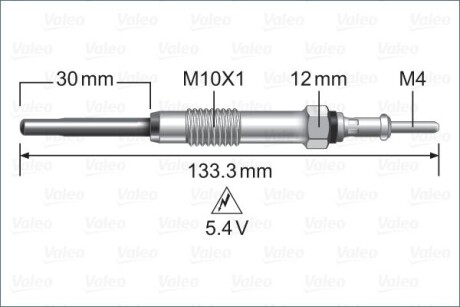 Свеча накаливания Valeo 345243