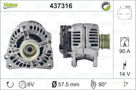 Генератор Valeo 437316