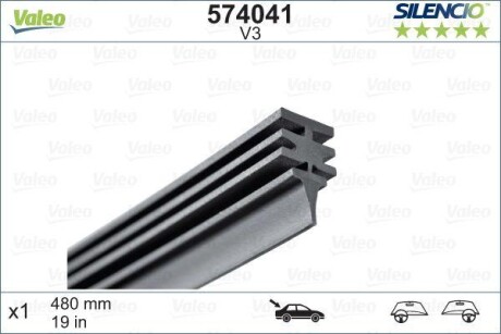 Резинка щетки стеклоочистителя Valeo 574041