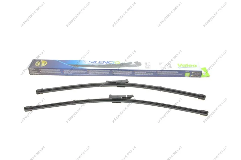 Щітки склоочисника (550/550мм) Audi A6 04-11 (безкаркасні) Valeo 574464 (фото 1)