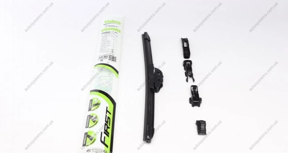 Щітка склоочисника (350mm) Chevrolet Aveo/Renault Clio IV/Smart 11- (безкаркасна) Valeo 575000 (фото 1)