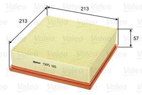 Воздушный фильтр Valeo 585116