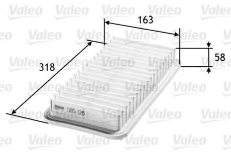 Воздушный фильтр Valeo 585126