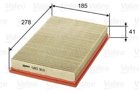 Воздушный фильтр Valeo 585163
