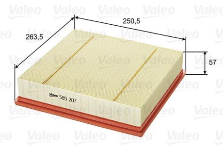 Воздушный фильтр Valeo 585207