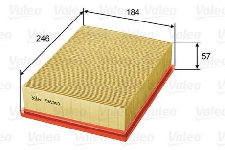 Воздушный фильтр Valeo 585369
