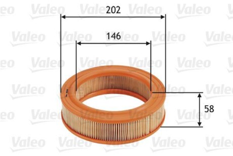 Воздушный фильтр Valeo 585644