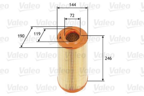 Воздушный фильтр Valeo 585669