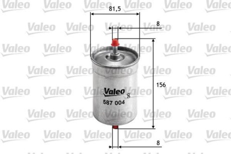 Топливный фильтр Valeo 587004