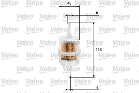 Топливный фильтр Valeo 587005