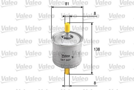 Топливный фильтр Valeo 587007