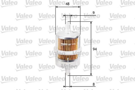 Топливный фильтр Valeo 587013