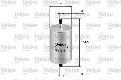 Топливный фильтр Valeo 587016