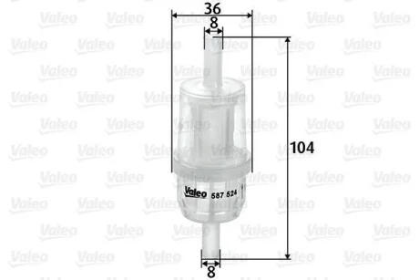 Топливный фильтр Valeo 587524