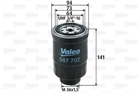 Топливный фильтр Valeo 587702