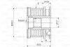 Шків генератора VW Caddy II/T4/T5 90-09 Valeo 588014 (фото 3)