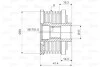 Шків генератора Fiat Doblo 1.6/2.0D Multijet 10-, 6PK Valeo 588045 (фото 6)
