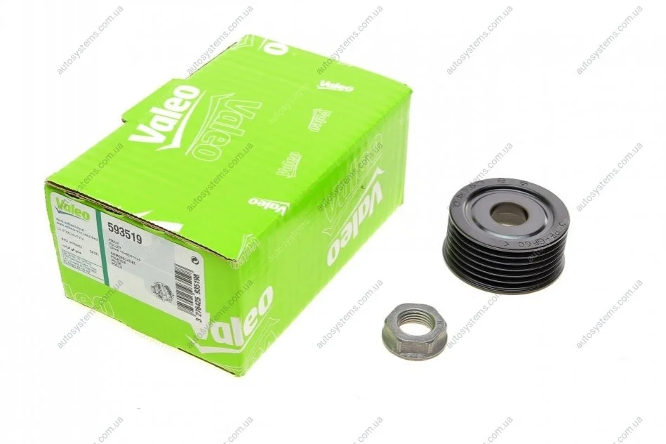 Шків генератора Citroen Berlingo/Jumpy/Peugeot Boxer/Expert/Partner 1.6-2.2HDI 00- Valeo 593519 (фото 1)