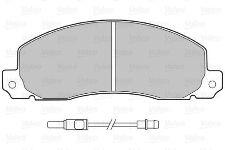 Тормозные колодки дисковые, комплект Valeo 598086