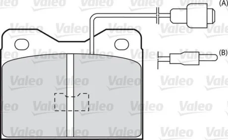 Тормозные колодки дисковые, комплект Valeo 598143