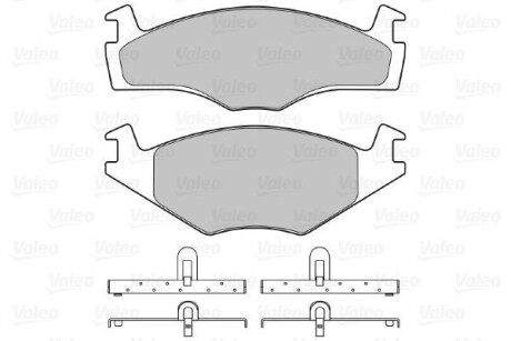 Тормозные колодки дисковые, комплект Valeo 598258