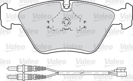 Тормозные колодки дисковые, комплект Valeo 598281